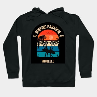 Surfing Paradise Honolulu Hoodie